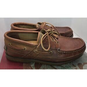 Sperry Top-Sider Men’s Boat Shoes CH08 Brown Leather Sz 12 M 0761742 Prepcore